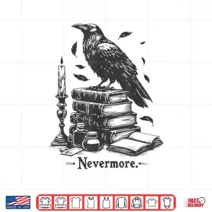 Design Raven Nevermore Edgar Allan Poe Shirt