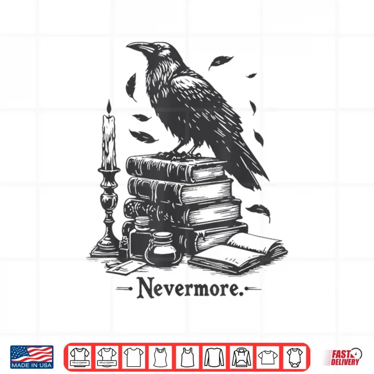 Design Raven Nevermore Edgar Allan Poe Shirt