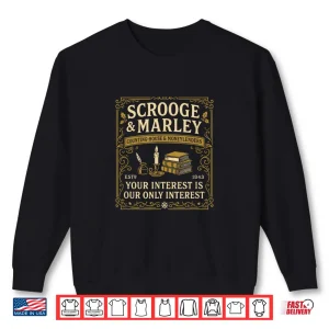 Sweatshirt Scrooge And Marley Vintage Dickens Christmas Shirt