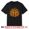 Vintage Book Pumpkin Autumn Fall Librarians Bookworm Teacher Shirt