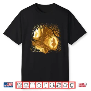 Alice In Wonderland Silhouette Art Shirt