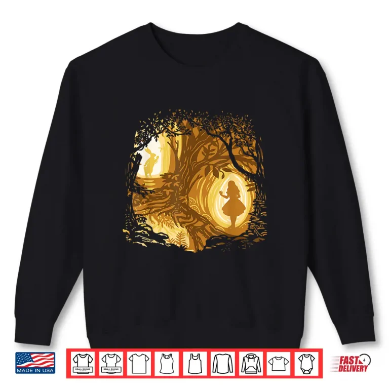 Sweatshirt Alice In Wonderland Silhouette Art Shirt