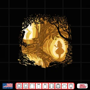 Design Alice In Wonderland Silhouette Art Shirt