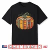 Fall Book Pumpkin Retro Reading Halloween Teacher Shirt