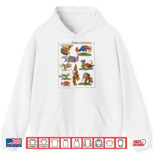 Hoodie Medieval Bestiary Funny Illuminated Manuscript Art Shirt