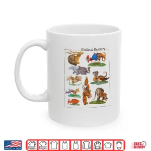Mug Medieval Bestiary Funny Illuminated Manuscript Art Shirt