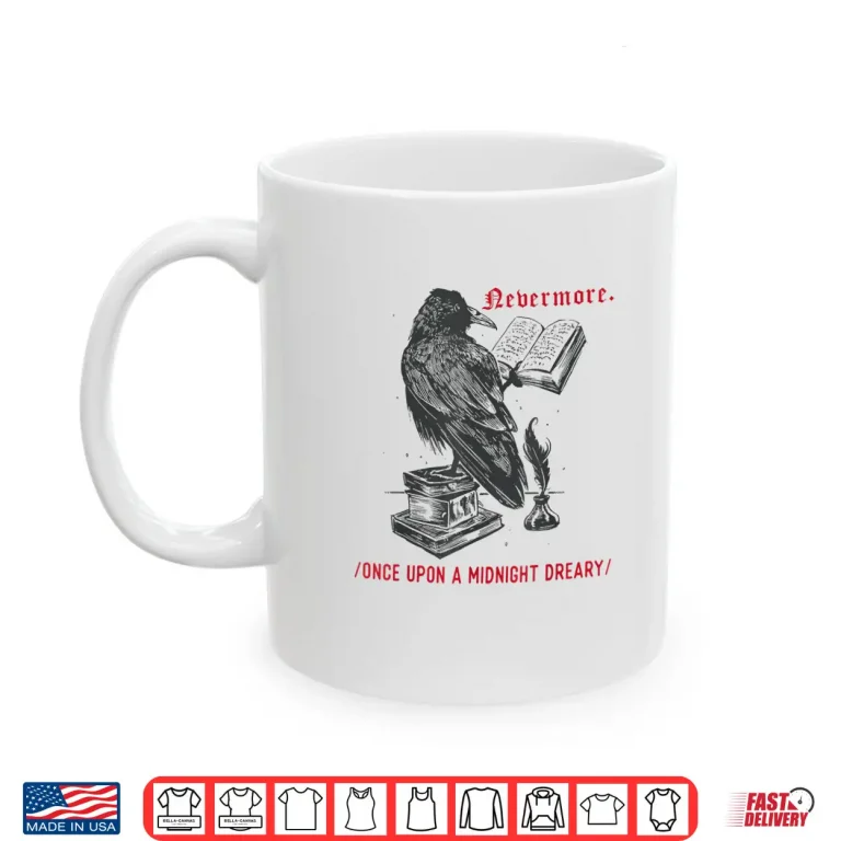 Mug Raven Edgar Allen Poe Literature Shirt