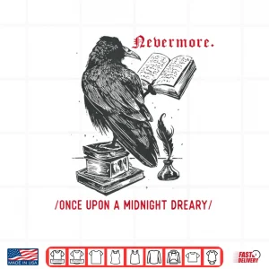 Design Raven Edgar Allen Poe Literature Shirt