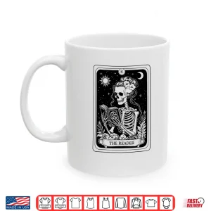 Mug Tarot Card Reader Skeleton Reading Wiccan Book Lovers Shirt