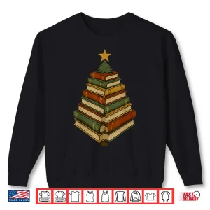 Sweatshirt Book Lover Christmas Graphic For Librarians Shirt