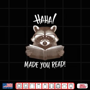 Design Funny Reading Raccoon Shirt