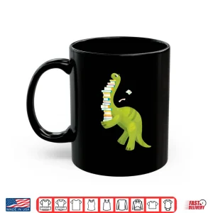 Mug Reading Dinosaur Literature Read Books Lover Reader Gift Shirt