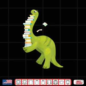 Design Reading Dinosaur Literature Read Books Lover Reader Gift Shirt