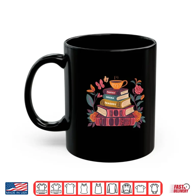 Retro Subtle Book Fantasy Drama Tragedy Funny Bookish Reader Shirt 3 Mug Retro Subtle Book Fantasy Drama Tragedy Funny Bookish Reader Shirt
