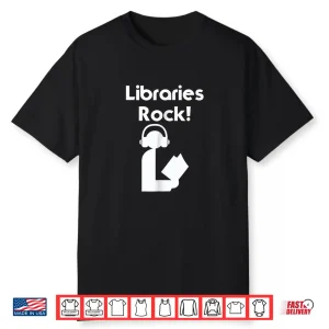 Libraries Rock Summer Reading Shirt Book Lovers Librarians