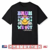 Retro Groovy Bruh We Out Librarians Last Day Of School Shirt