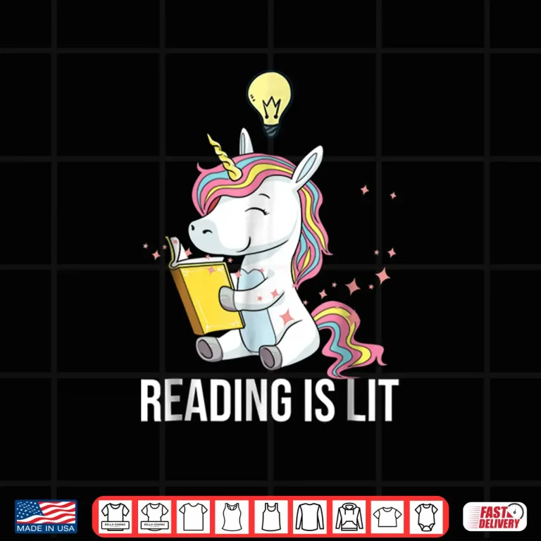 Design Reading Is Lit Shirt Unicorn Funny English Teacher Shirts