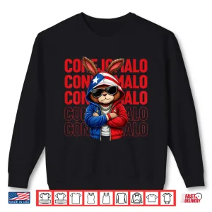 Sweatshirt Conejalo Bunny Puerto Rican Flag Gift For Men Boys Kids Shirt