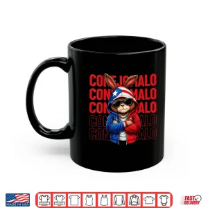 Mug Conejalo Bunny Puerto Rican Flag Gift For Men Boys Kids Shirt