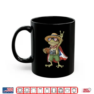 Mug Coqui Frog Puerto Rico Flag Puerto Rican Football Boricua Shirt