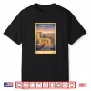 Retro New York City Grand Central Terminal Aerial Travel Art Shirt