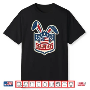 Vintage Football Easter Game Day American Design Shirt