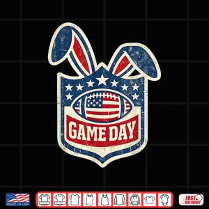 Design Vintage Football Easter Game Day American Design Shirt