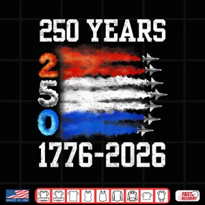 Design 250 Years 1776 2026 250Th Vintage 4Th July American Flag Shirt