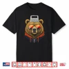 Funny Retro Bear With A Grater Hat Cheese Grater Hat Foam Shirt
