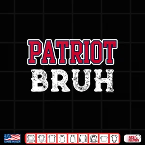 Design Patriot Bruh Funny Quote Boys Kids Men Guys Vintage Shirt