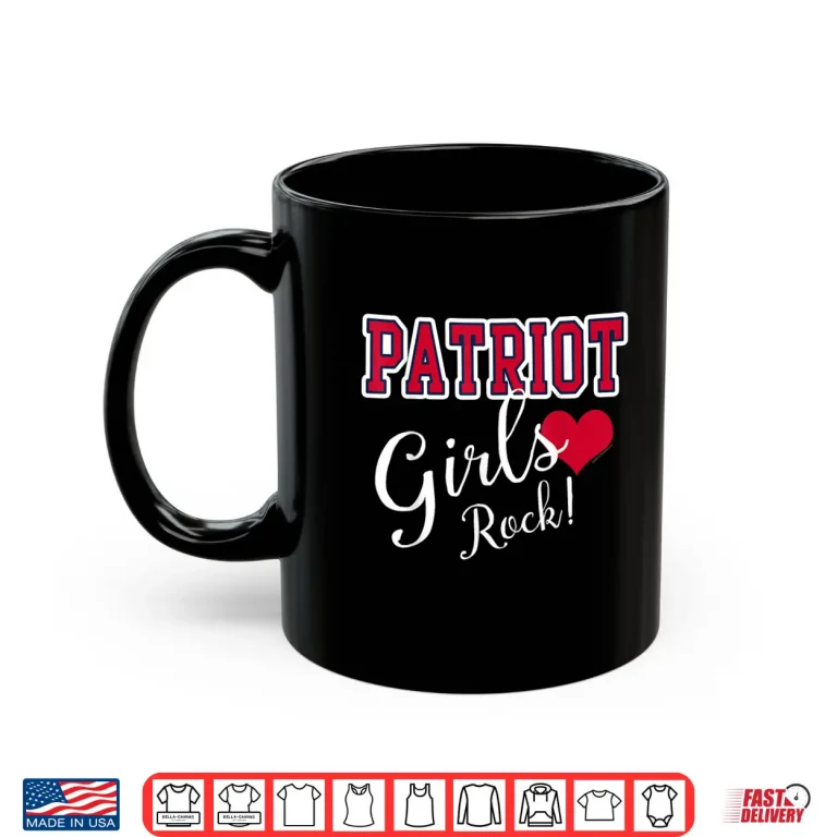 Mug Patriot Girls Rock Cute Heart Shape Womens Shirt