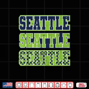 Design Seattle Classic Vintage Green Shirt