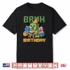 Bruh Its My Birthday Pixel Gamer Bday Party Boys Kids Shirt