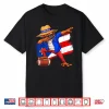 Puerto Rico Coqui Frog Dabbing Football Boricua Flag Funny Shirt