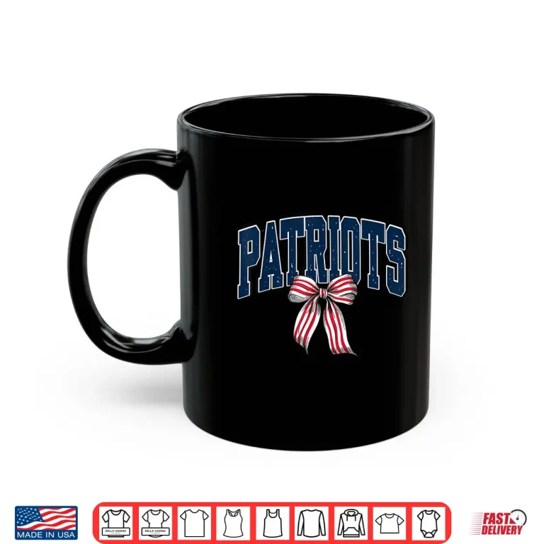 Mug Vintage Patriot Bow School Spirit Men Women Kids Shirt