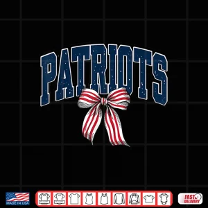 Design Vintage Patriot Bow School Spirit Men Women Kids Shirt