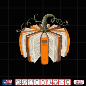 Design All Book Pumpkin Fall Librarians Bookworm Teachers Students Shirt