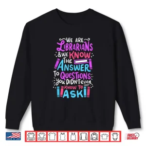 Sweatshirt Funny Librarian Shirts Literature Super Power Geek Shirt