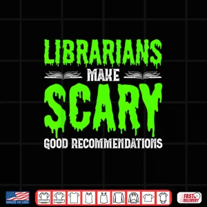 Design Halloween Librarian Bookworm Book Nerd Reading Library Shirt