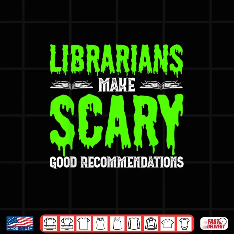 Design Halloween Librarian Bookworm Book Nerd Reading Library Shirt