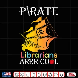 Design Pirate Librarians Arrr Cool Students Happy Halloween Day Me Shirt