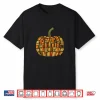 Vintage Book Pumpkin Librarians Bookworm Teacher Autumn Fall Shirt
