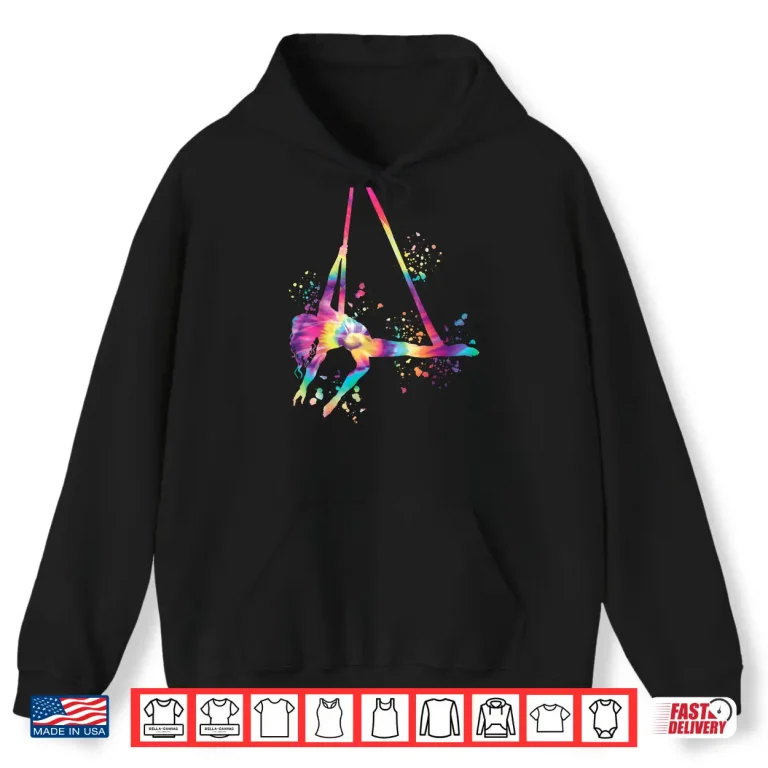 Hoodie Aerialist Colorsplash Aerial Yoga Kids Aerial Silk Shirt