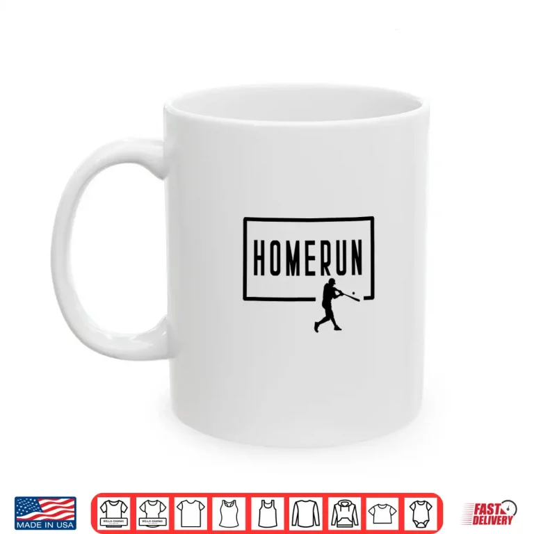 Mug Baseball Batter Homerun Funny Game Graphic Saying Player Shirt