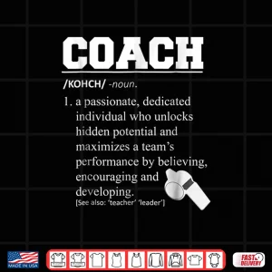 Design Coach Definition Tshirt Funny Coach Tee