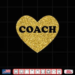 Design Coach For Women And Men Heart Sports Coaches Shirt