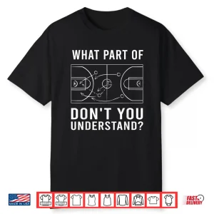 Funny Basketball Coach For Men Women Tactic Diagram Board Shirt