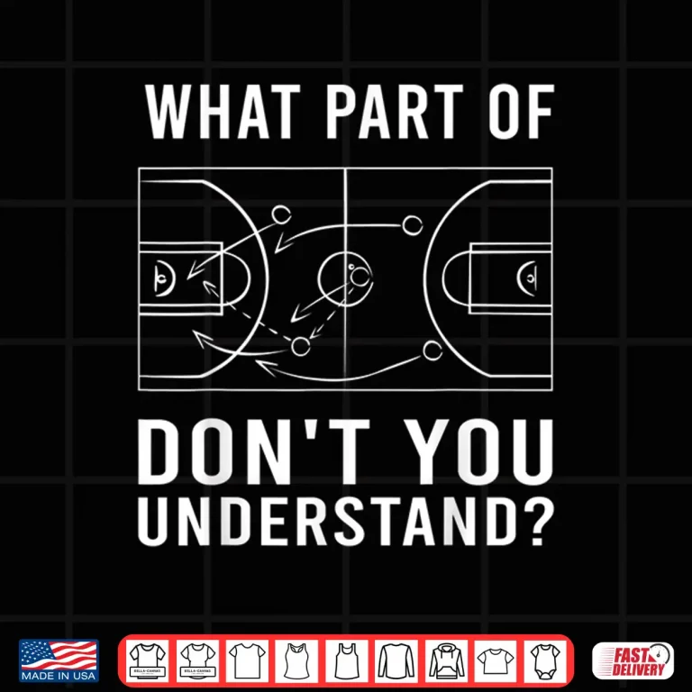 Design Funny Basketball Coach For Men Women Tactic Diagram Board Shirt