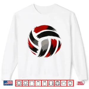 Sweatshirt Red Black Volleyball Team Players Coaches And Fans Shirt
