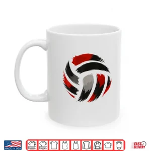 Mug Red Black Volleyball Team Players Coaches And Fans Shirt